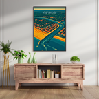 Affiche Capbreton – Surf, sable et esprit Landes