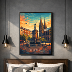 Affiche Clermont-Ferrand – Poster déco ville moderne