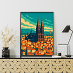 Affiche Clermont – Entre volcans et cathédrale
