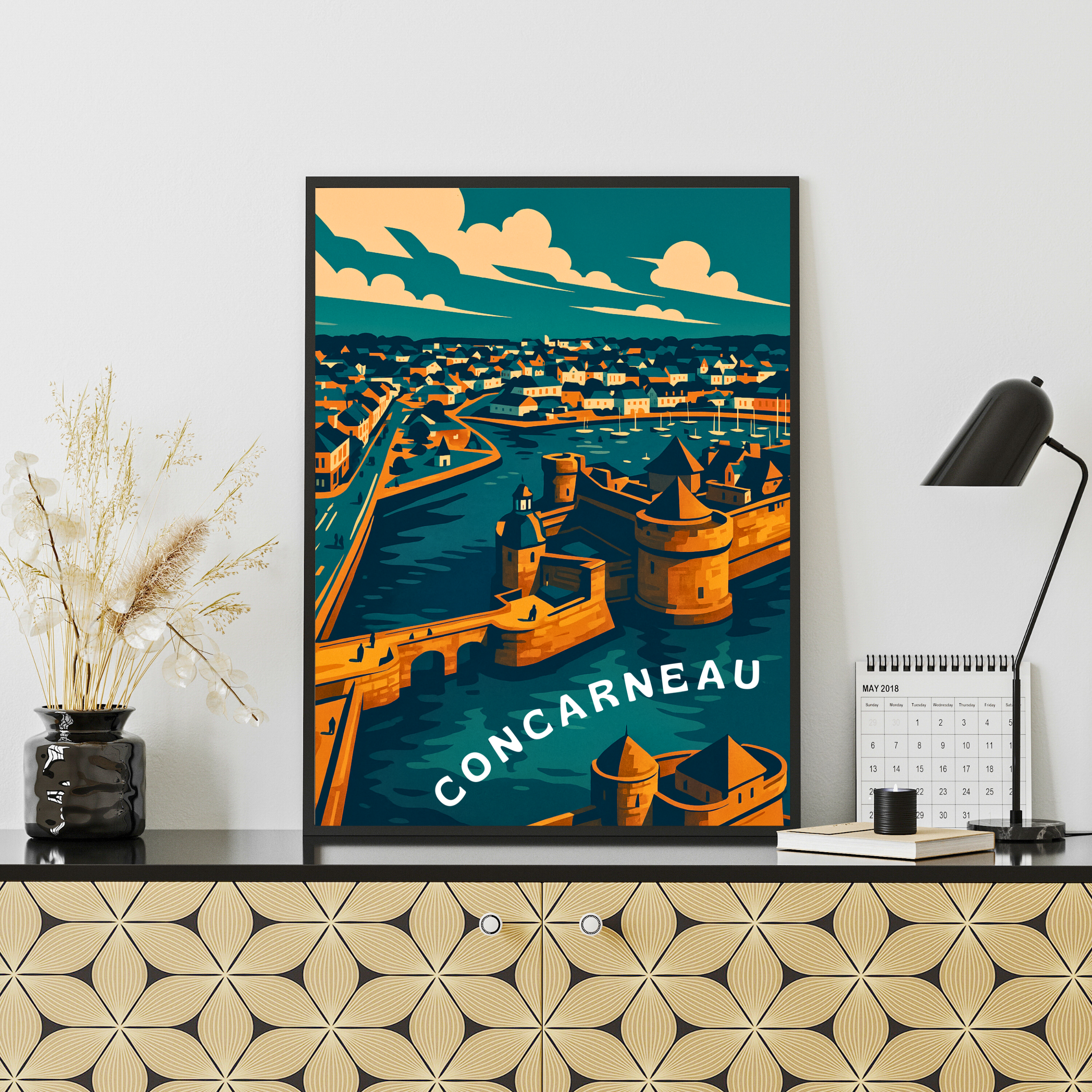 Affiche Concarneau – Ville close et grand large