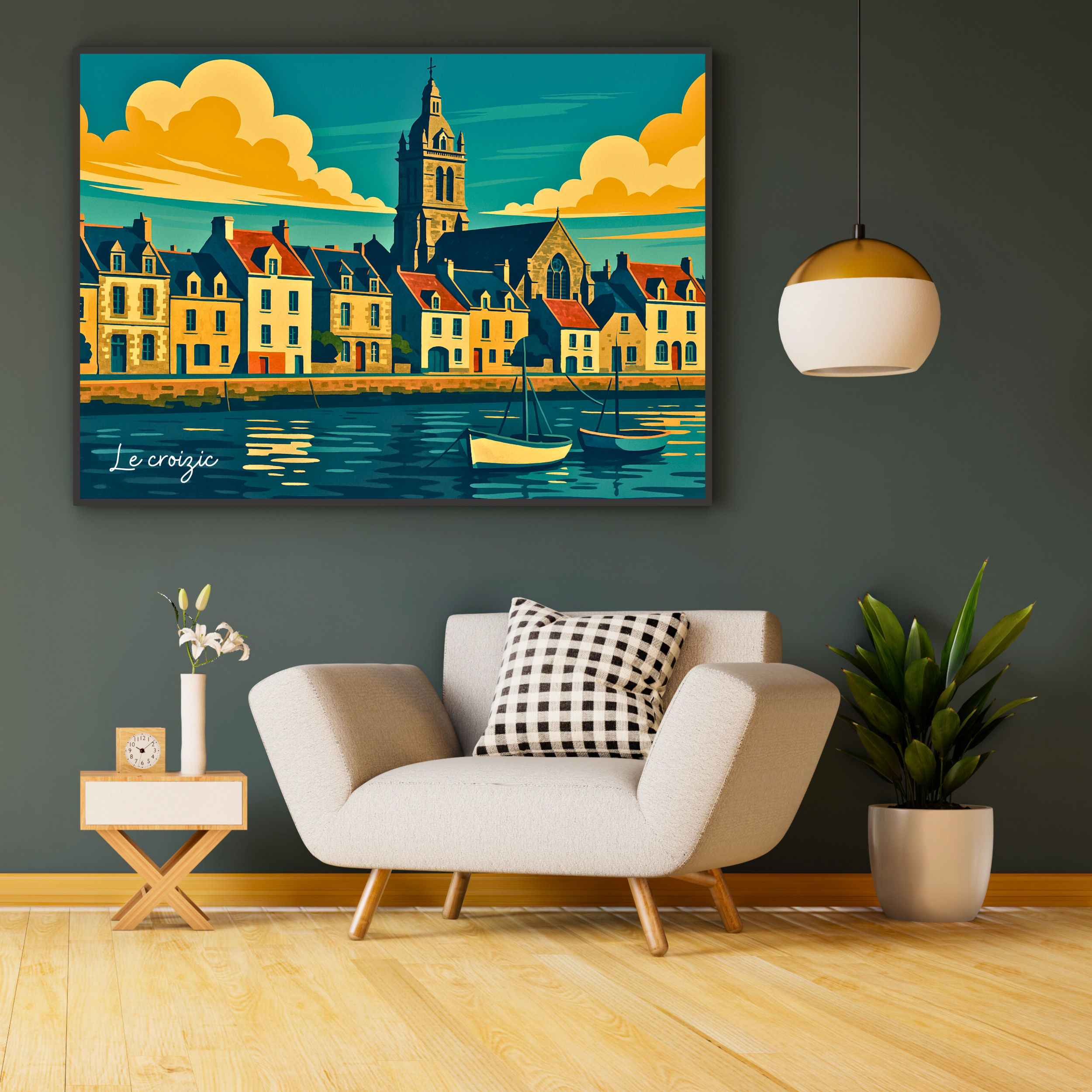 Affiche Le Croisic – Port breton et grand large