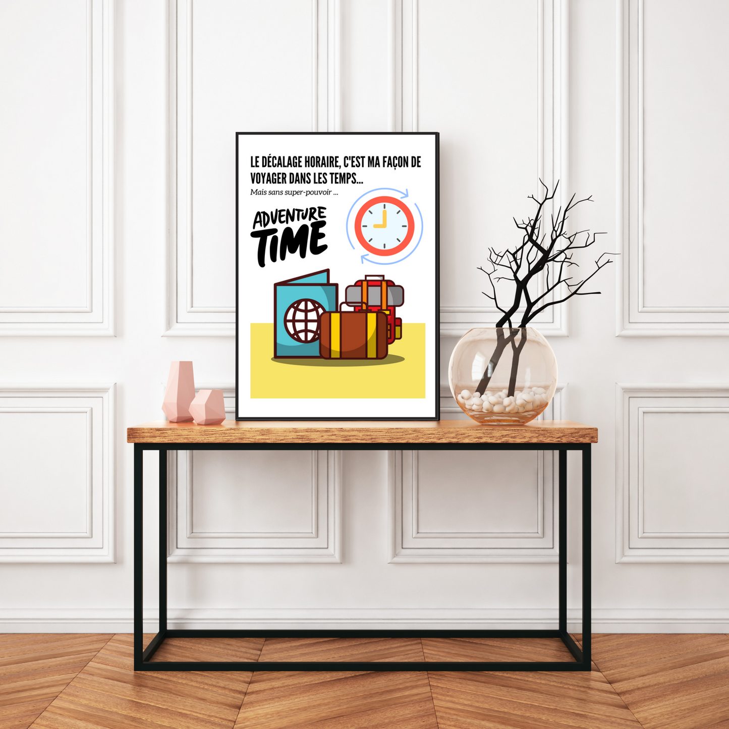 Affiche humour "Time"