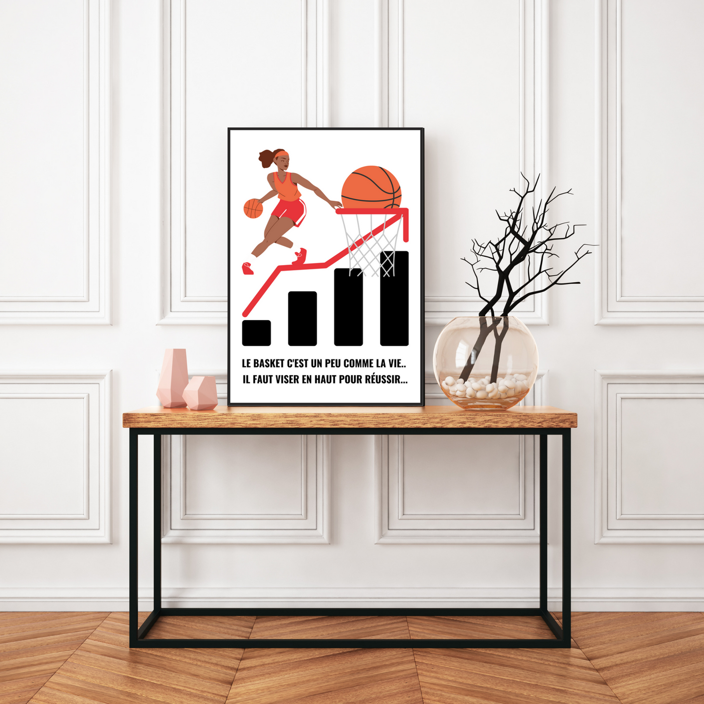 Affiche humour "Basket"