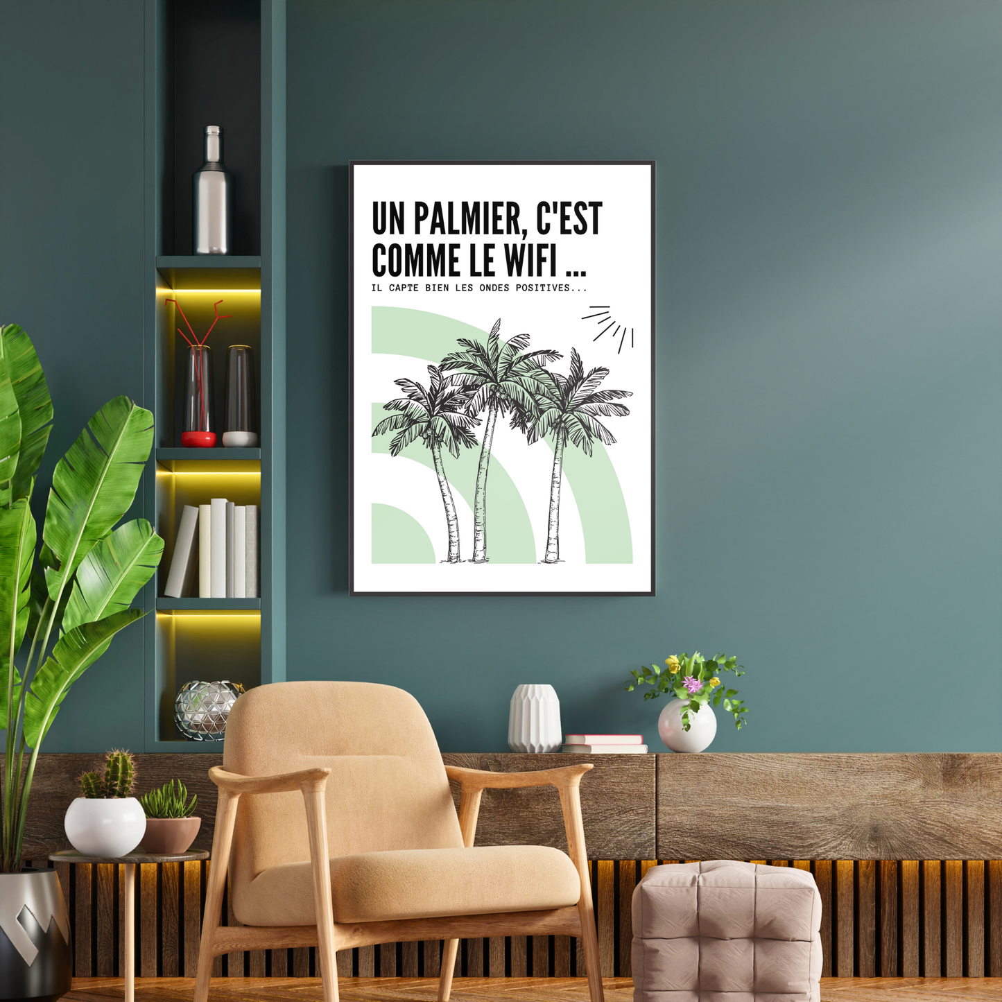 Affiche humour "Palmier"