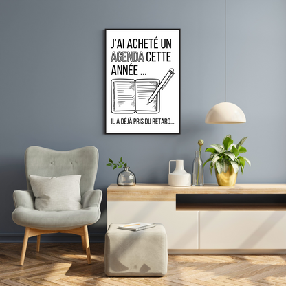 Affiche "L'agenda..."