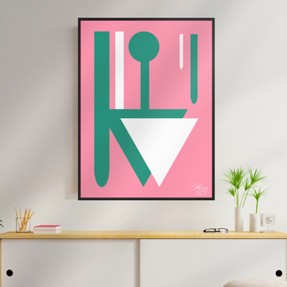 Affiche "Confluence pastel"