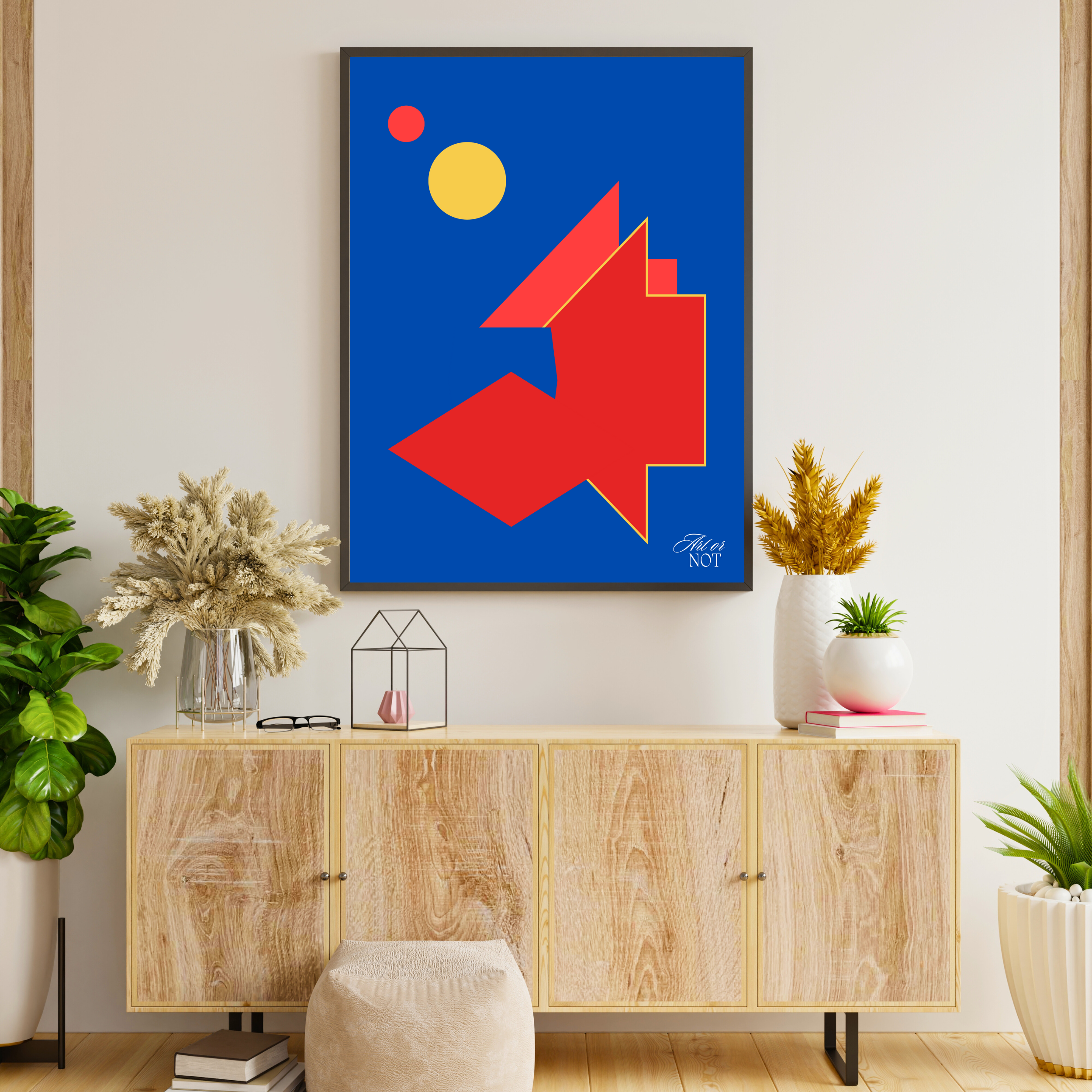 Affiche "Équilibre géométrique"