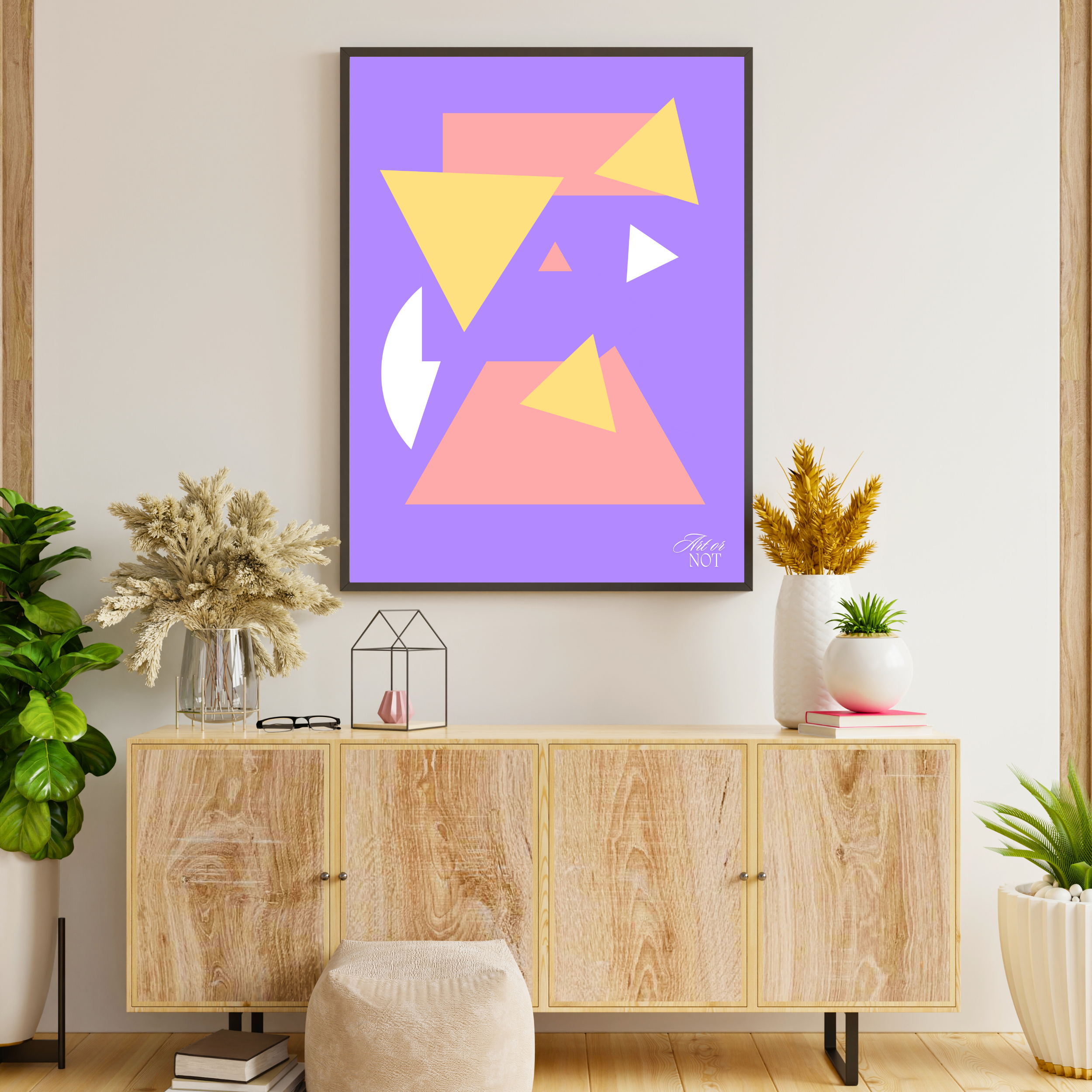 Affiche "Intersection abstraite"