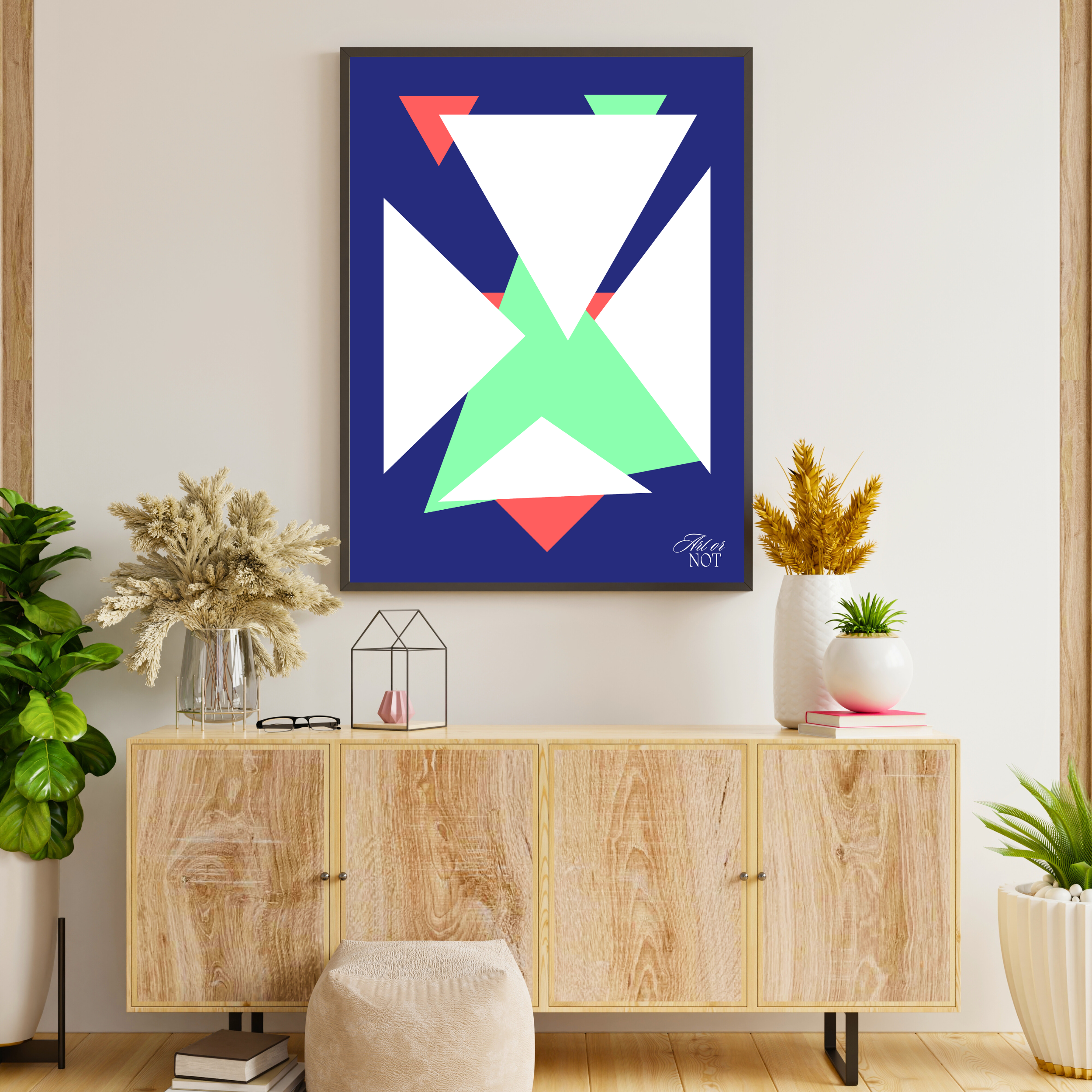 Affiche moderne"Collision étouffante"