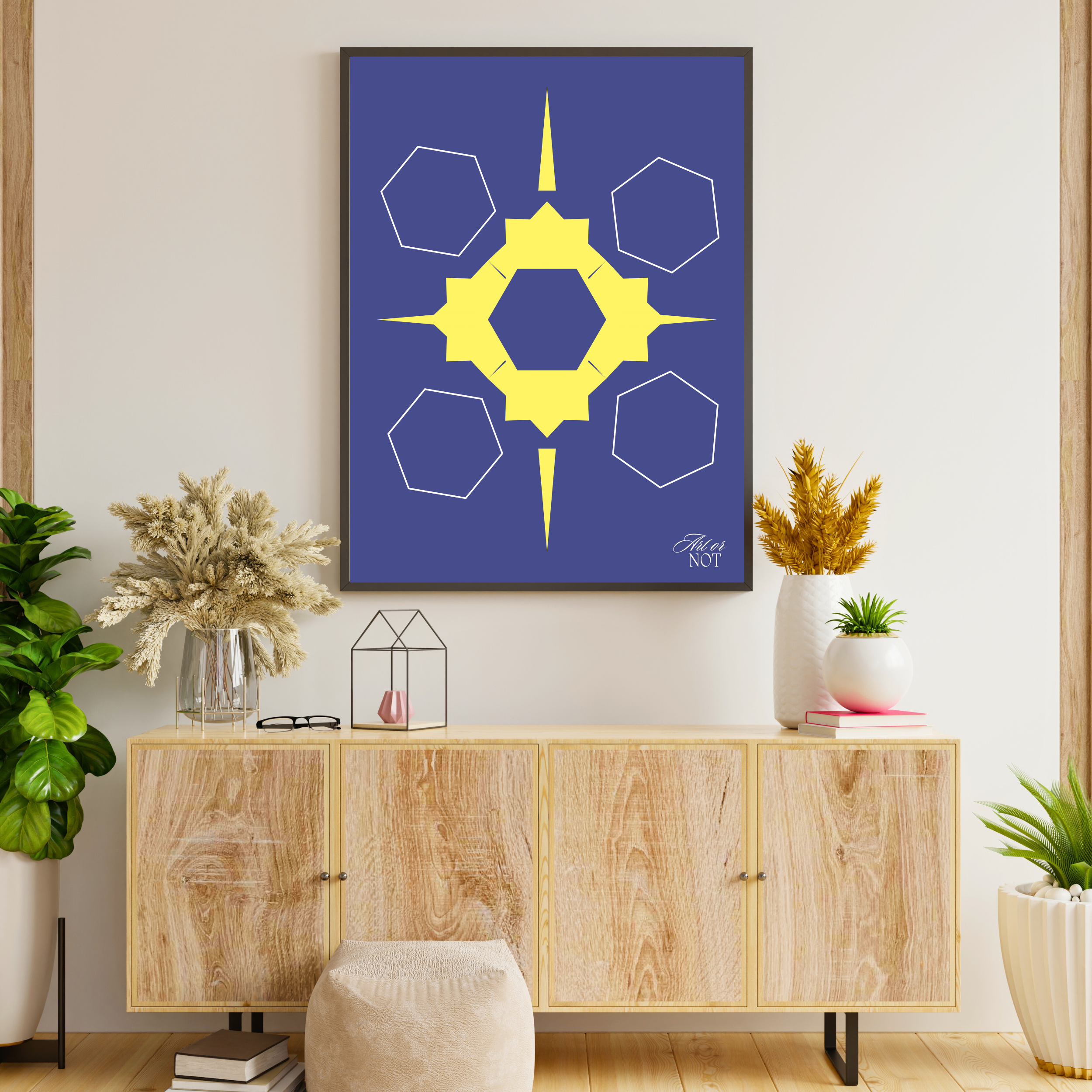 Affiche "Symétrie radiale"