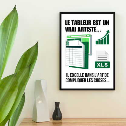 Affiche humour "Excel"