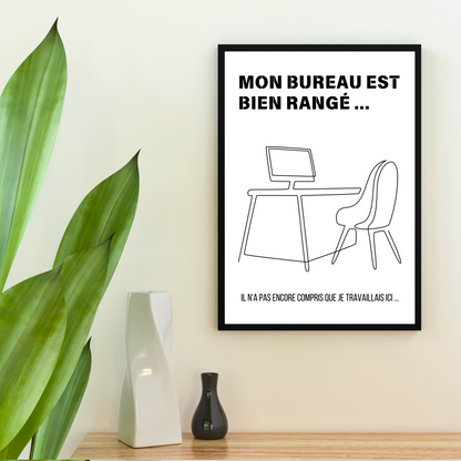 Affiche humour "Bureau"