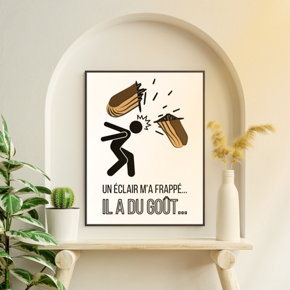 Affiche humour "L'éclair"