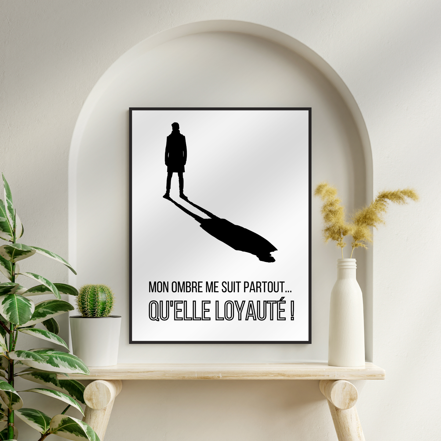 Affiche humour "L'ombre"