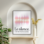 Affiche humour "Le silence"