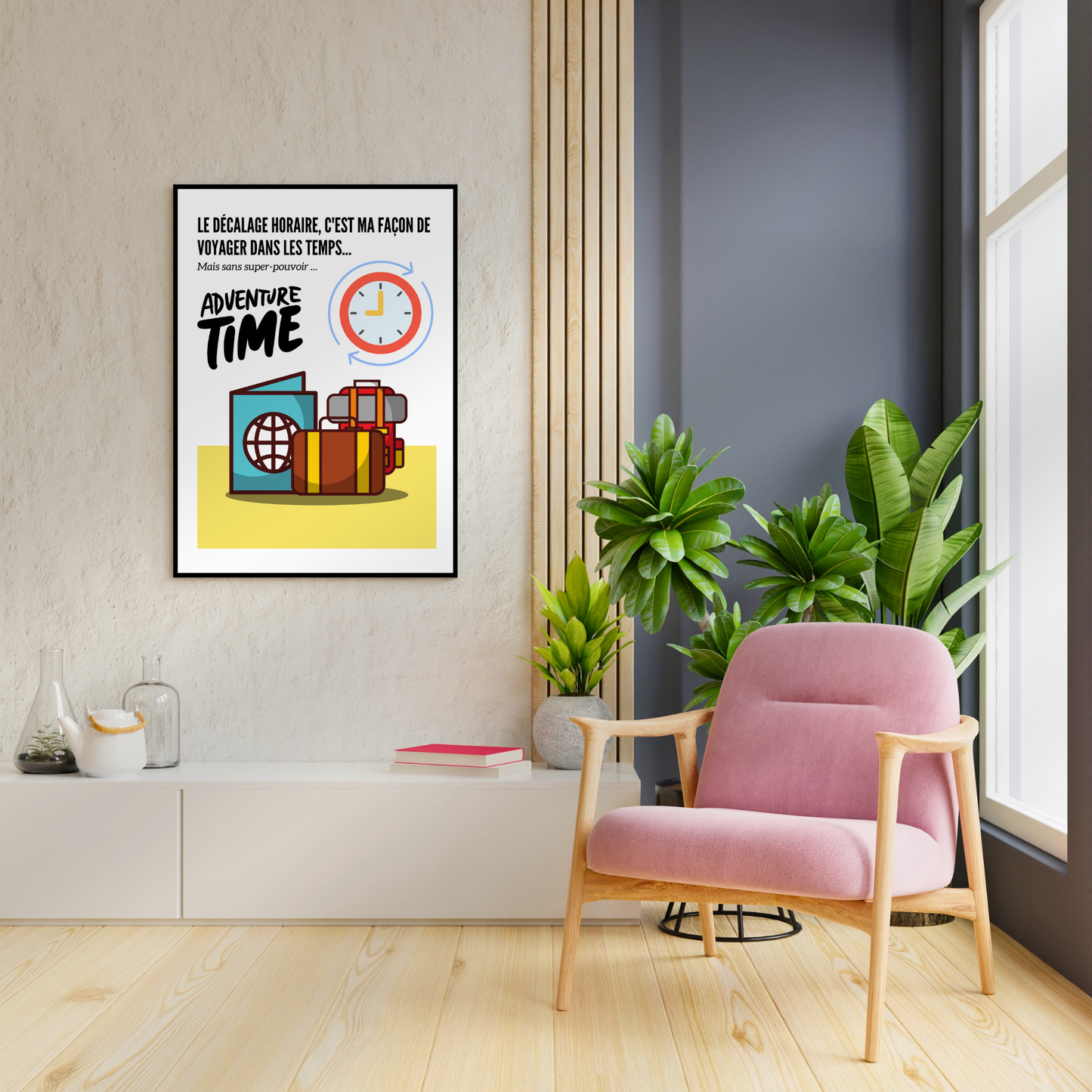 Affiche humour "Time"