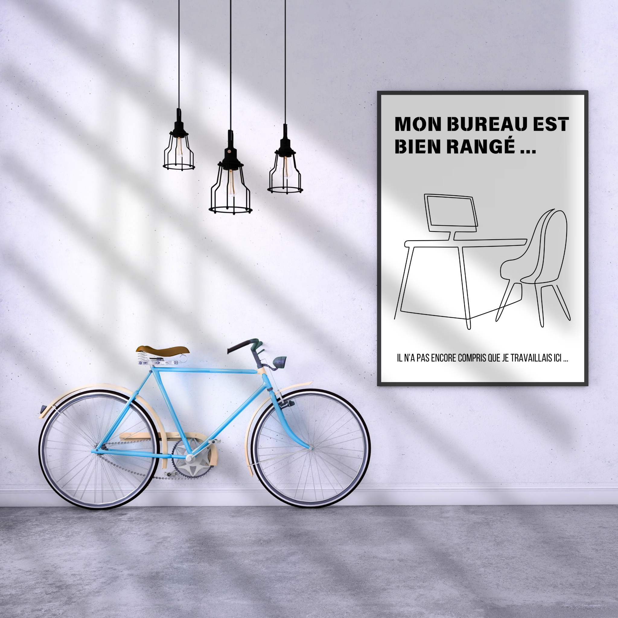 Affiche humour "Bureau"