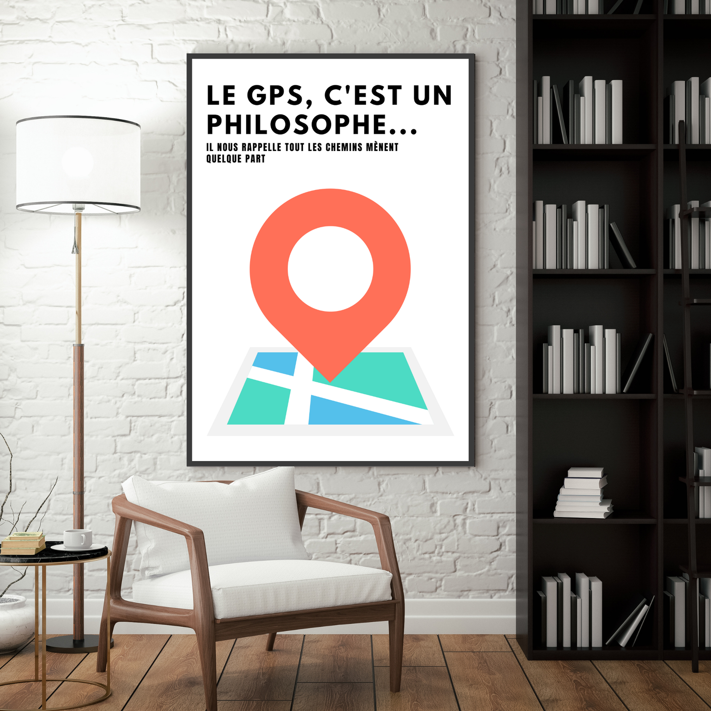 Affiche humour "GPS"