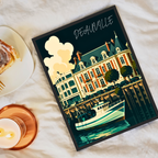 Affiche Deauville – Planches, style et parasols