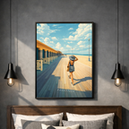 Affiche Deauville – Poster déco ville au style moderne