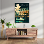 Affiche Deauville – Planches, style et parasols