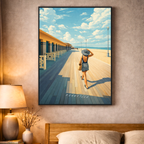 Affiche Deauville – Poster déco ville au style moderne