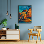 Affiche Dijon – Patrimoine, couleurs et saveurs