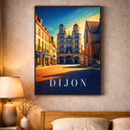 Affiche Dijon – Poster déco ville au style moderne