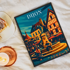 Affiche Dijon – Patrimoine, couleurs et saveurs