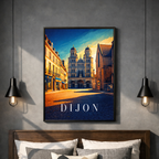 Affiche Dijon – Poster déco ville au style moderne