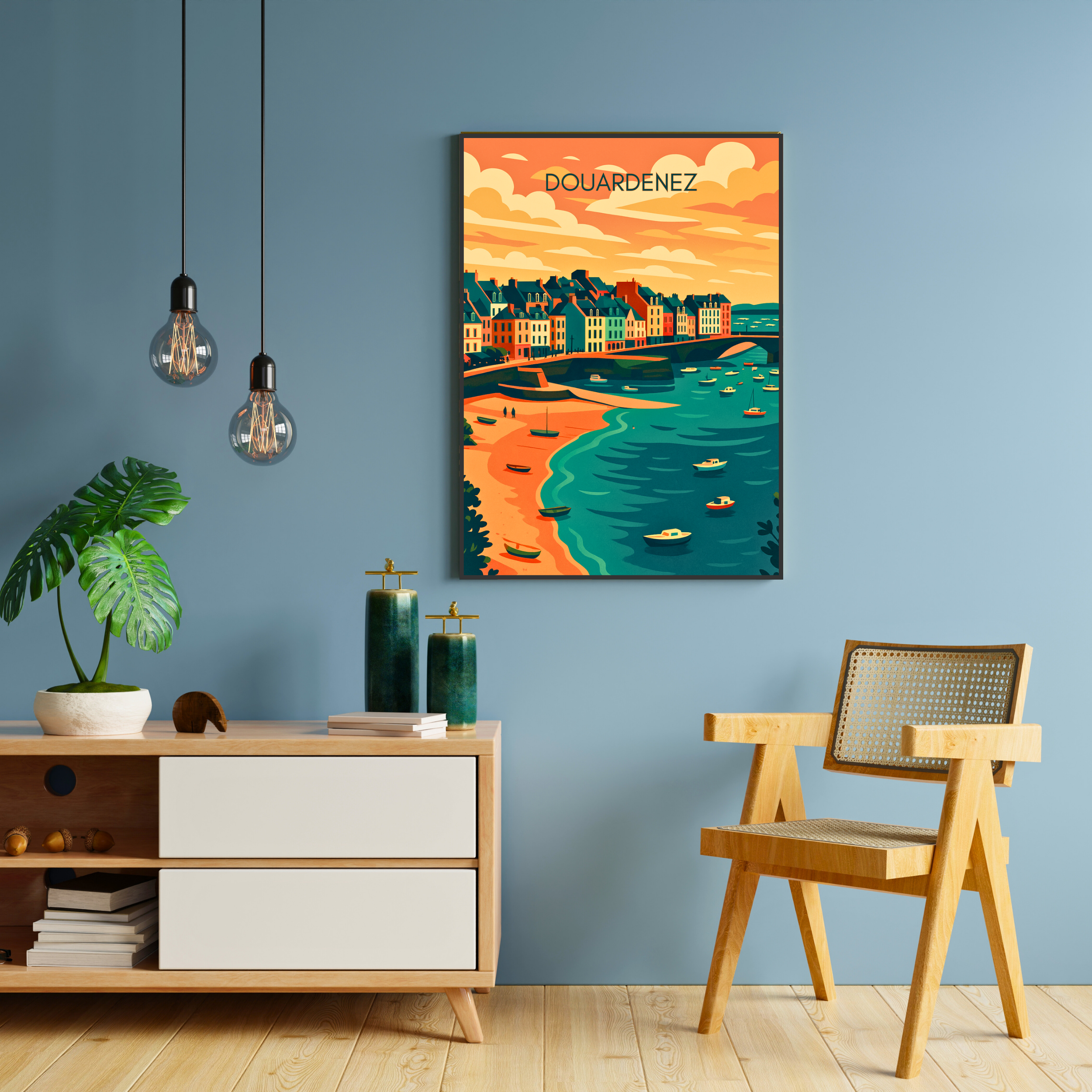 Affiche Douarnenez – Port, légendes et embruns