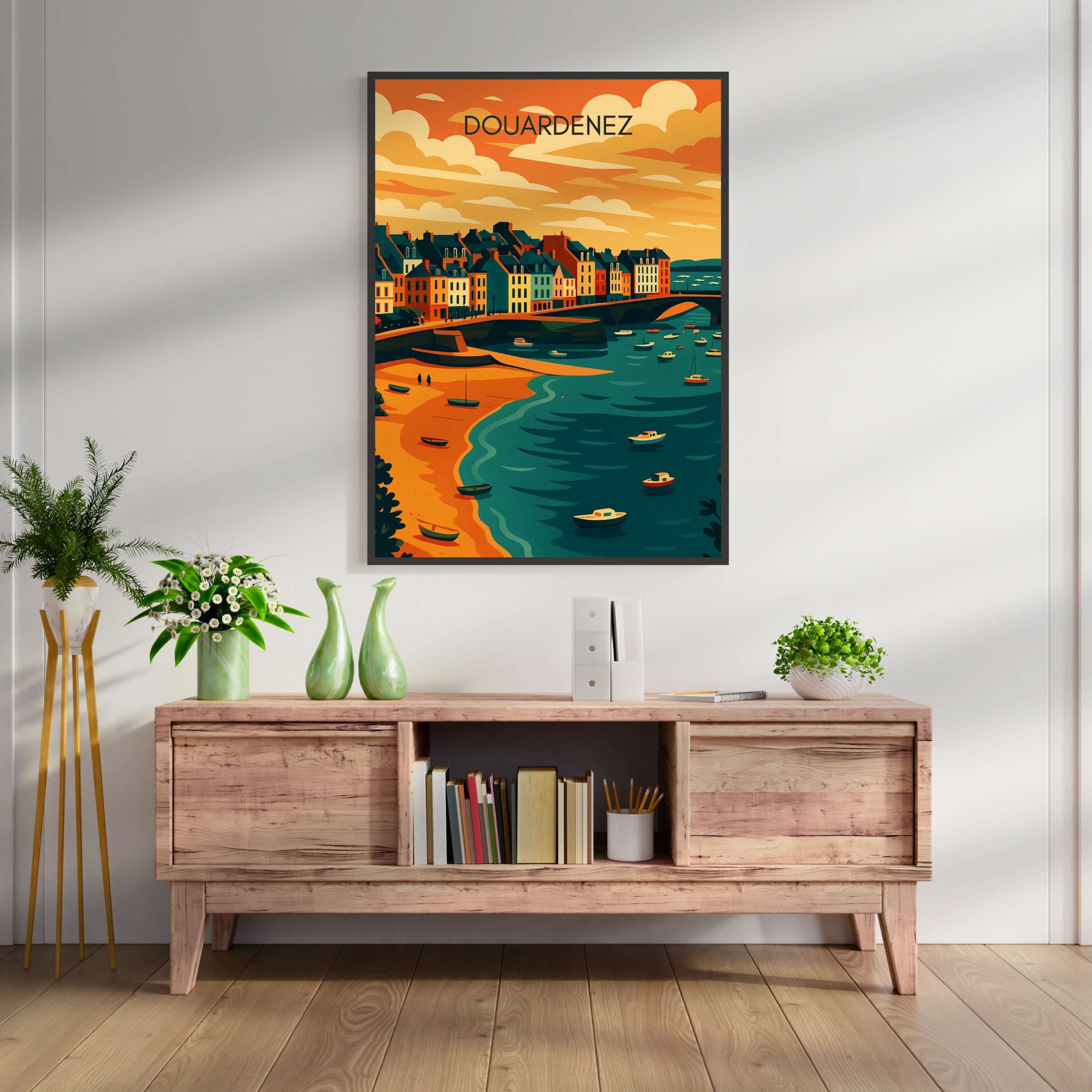 Affiche Douarnenez – Port, légendes et embruns