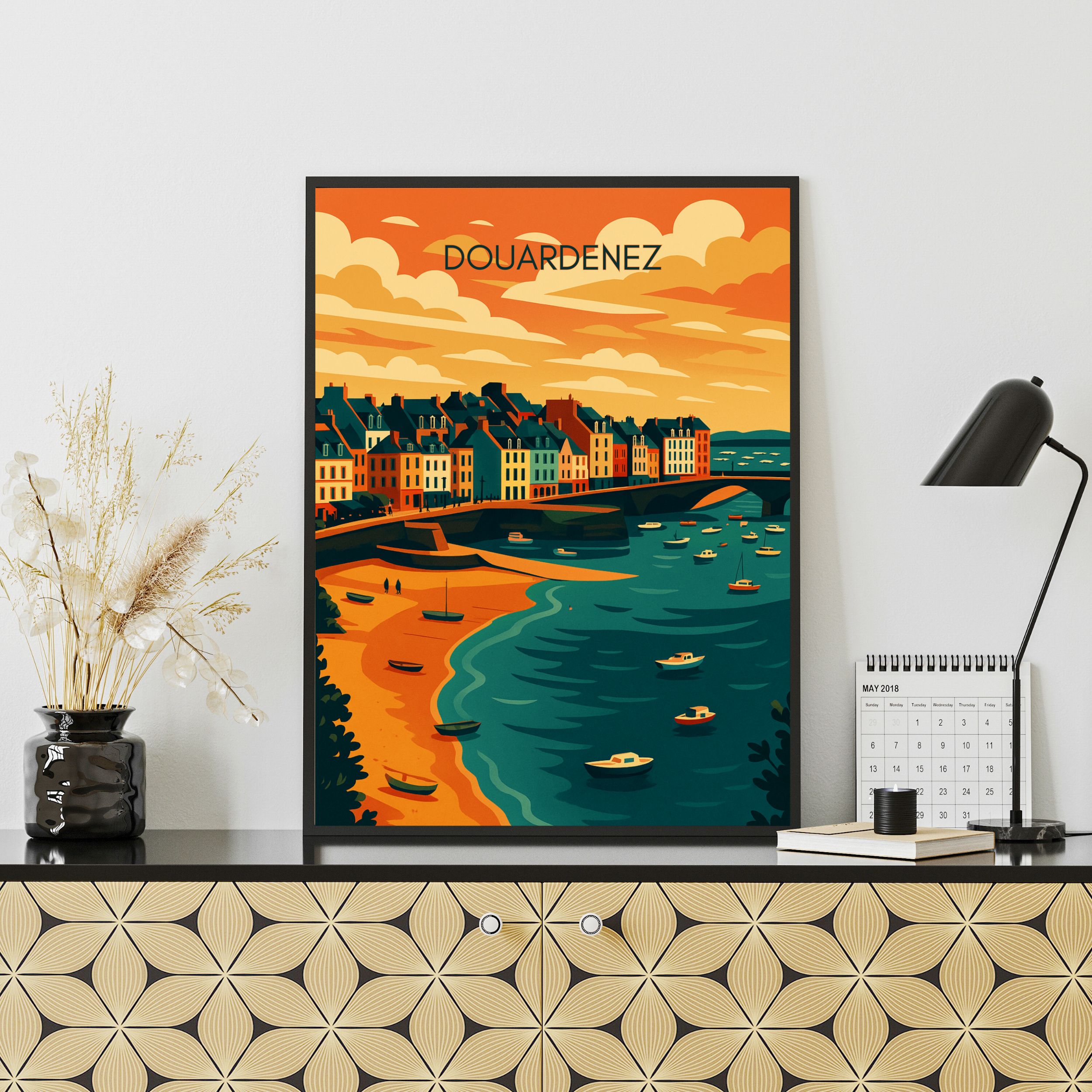 Affiche Douarnenez – Port, légendes et embruns