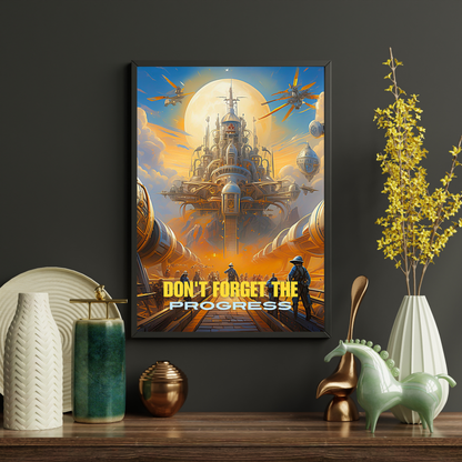 Affiche "Don't forget the progress"