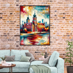 Affiche "Château royal de Varsovie - Pologne"