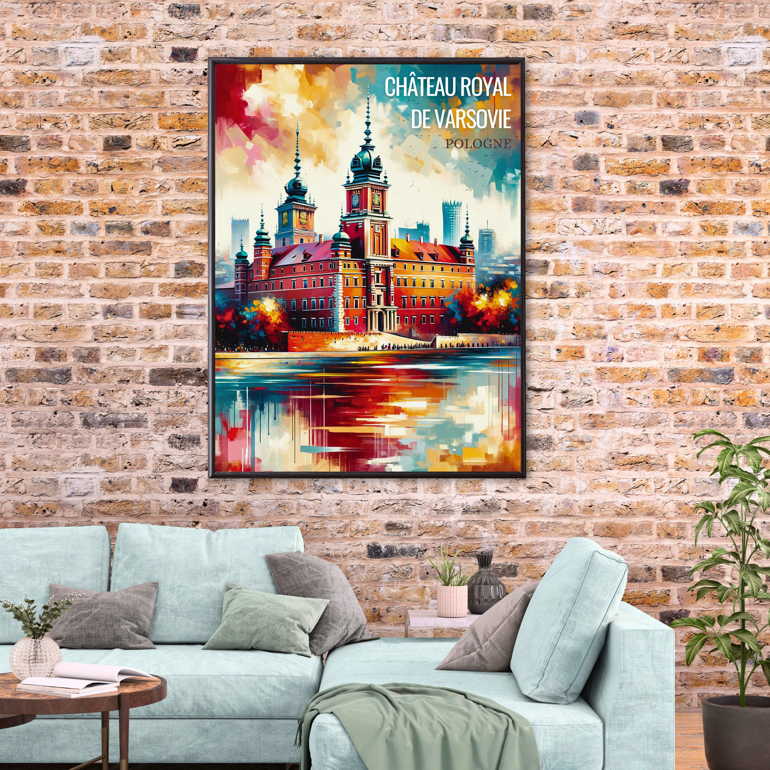 Affiche "Château royal de Varsovie - Pologne"