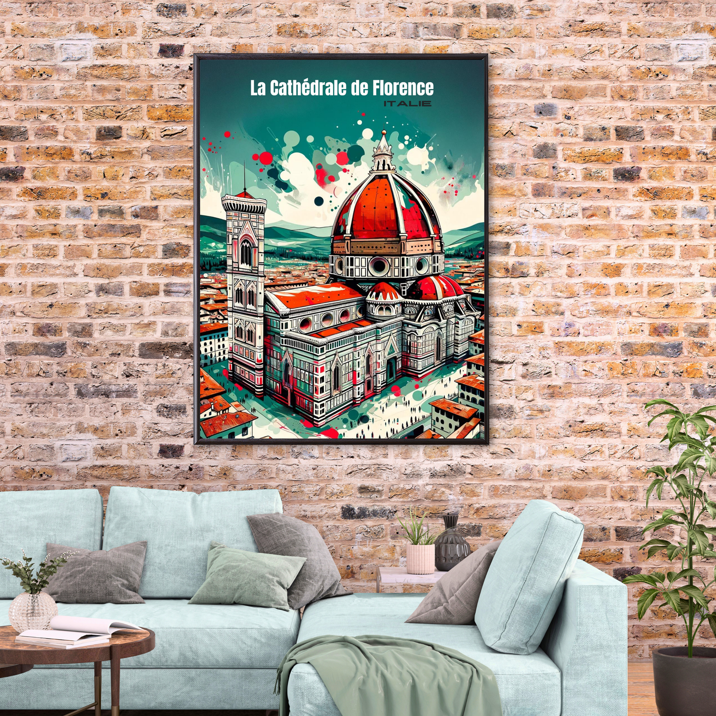 Affiche "La cathédrale de Florence - Italie"