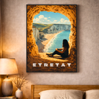 Affiche Étretat – Poster déco paysage au style moderne