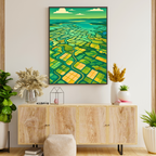 Affiche Guérande – Remparts et or blanc