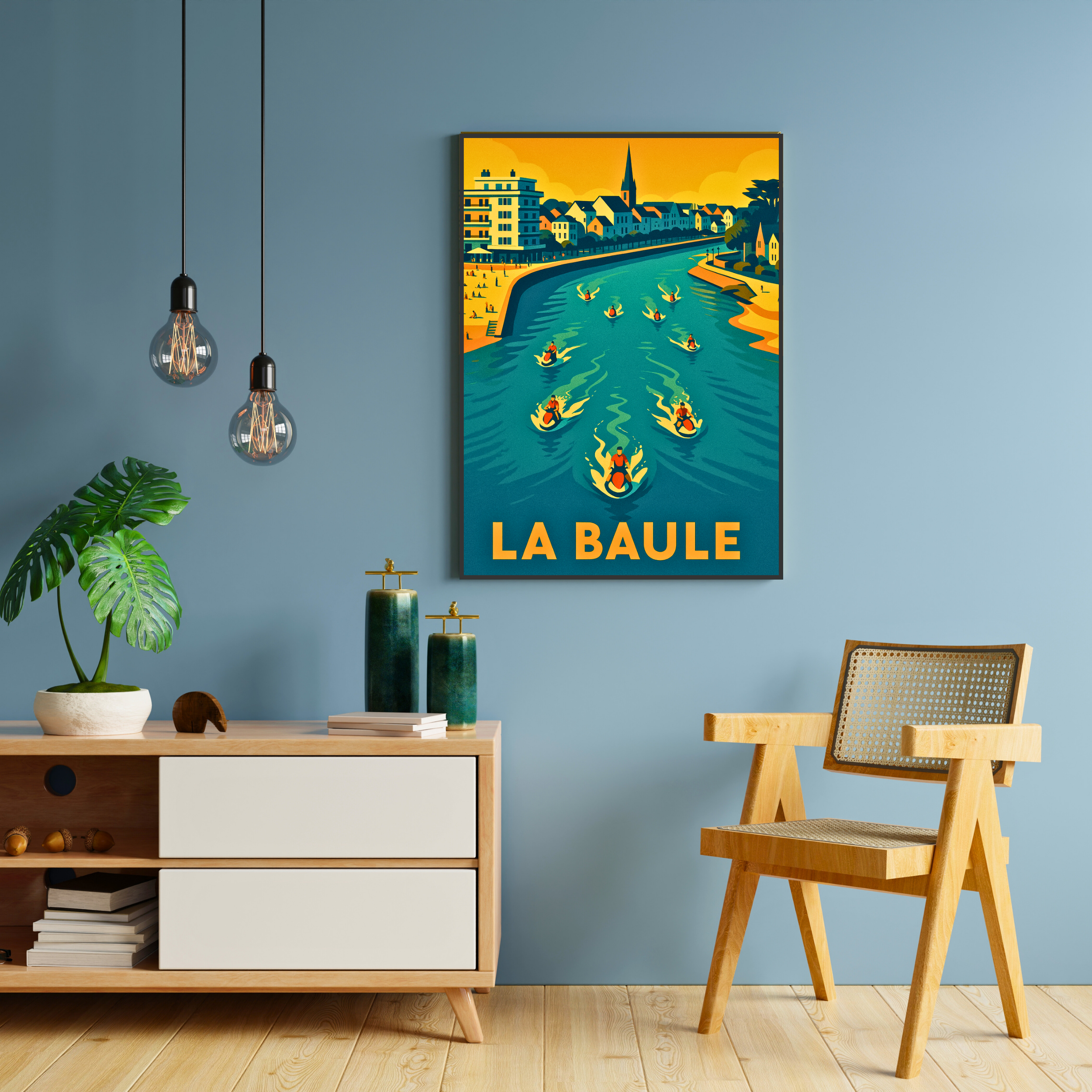 Affiche La Baule – Plage chic et art de vivre