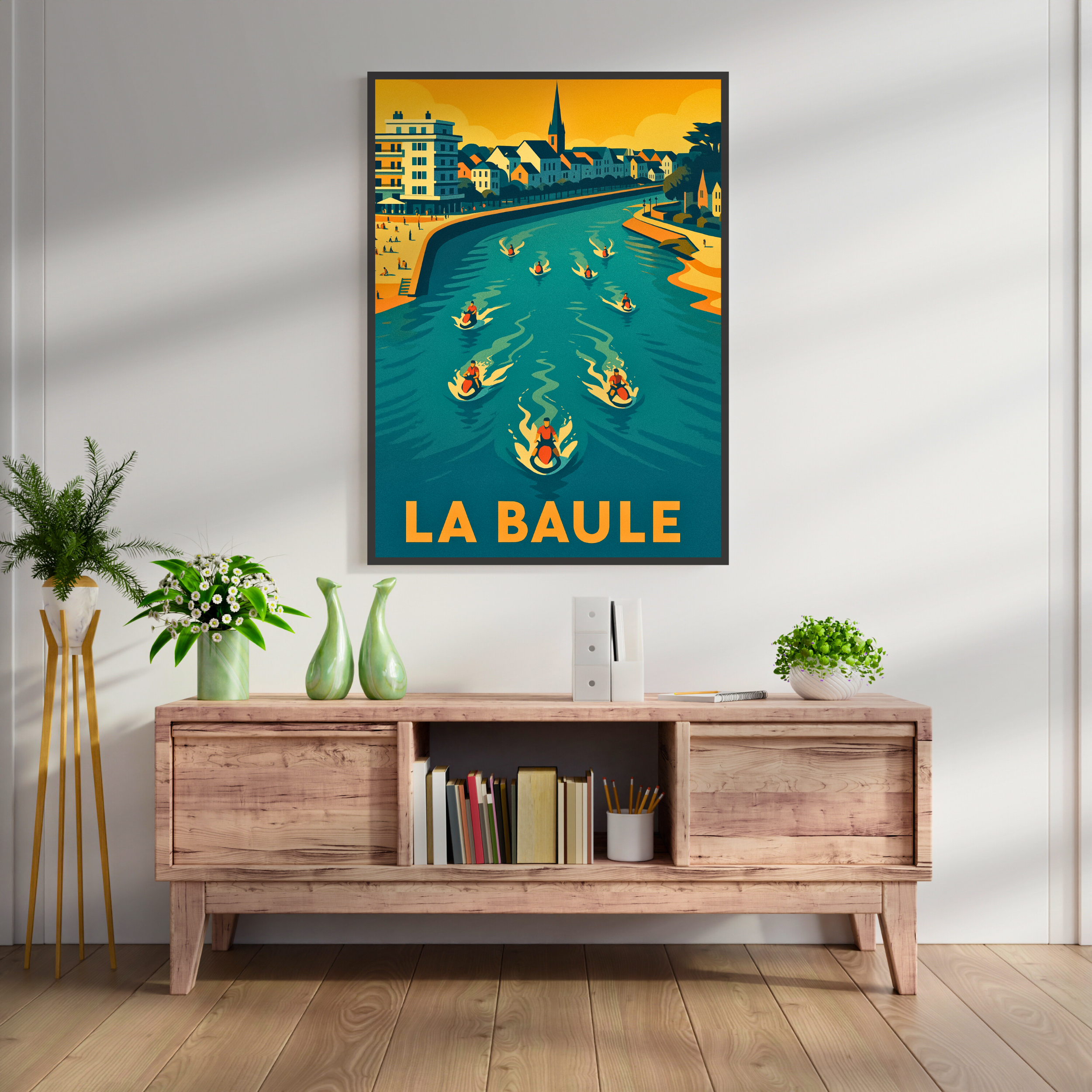 Affiche La Baule – Plage chic et art de vivre