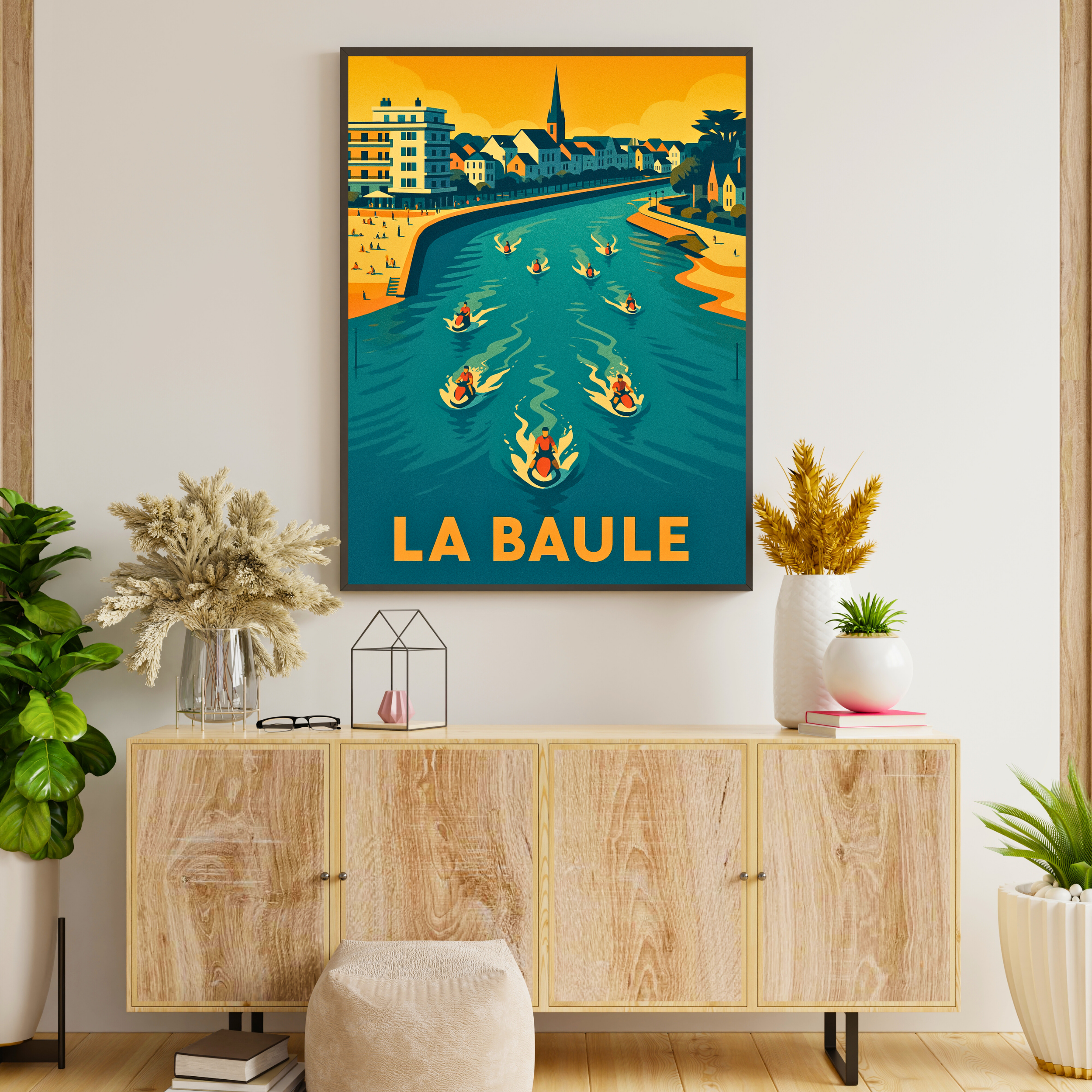 Affiche La Baule – Plage chic et art de vivre