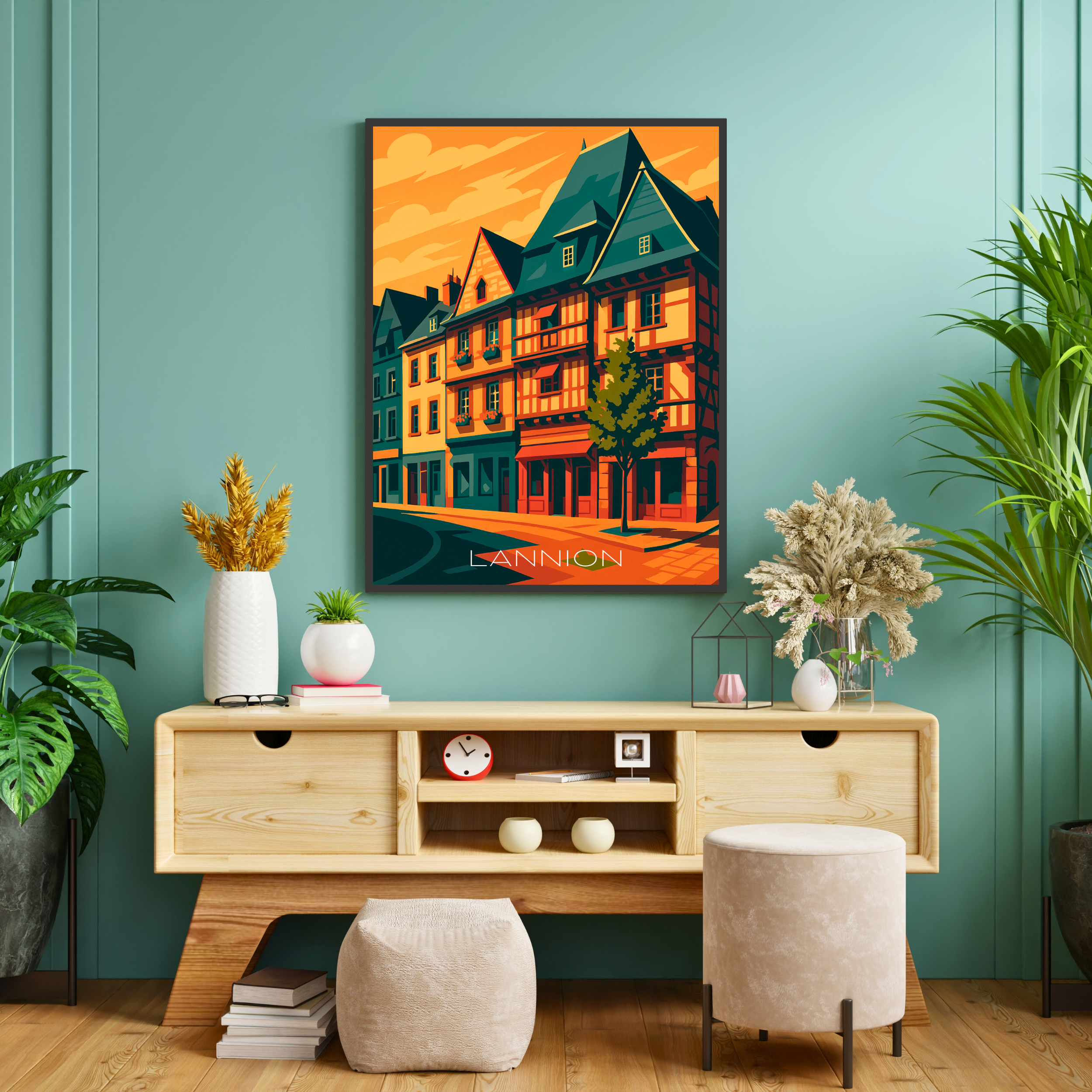 Affiche Lannion – Charme breton et nature