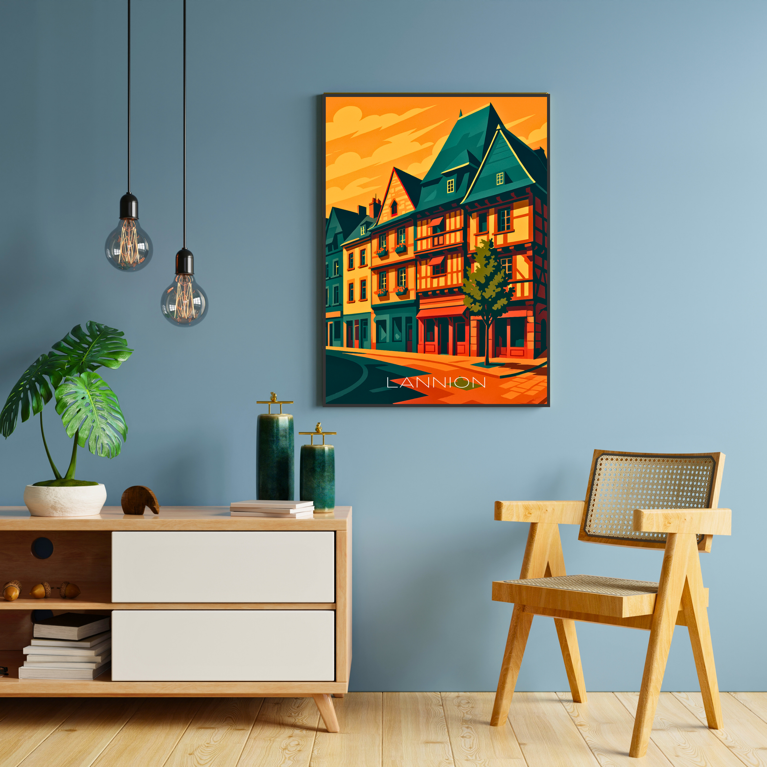 Affiche Lannion – Charme breton et nature