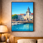 Affiche La Rochelle – Poster déco ville au style moderne