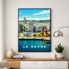 Affiche Le Havre – Poster déco ville au style moderne