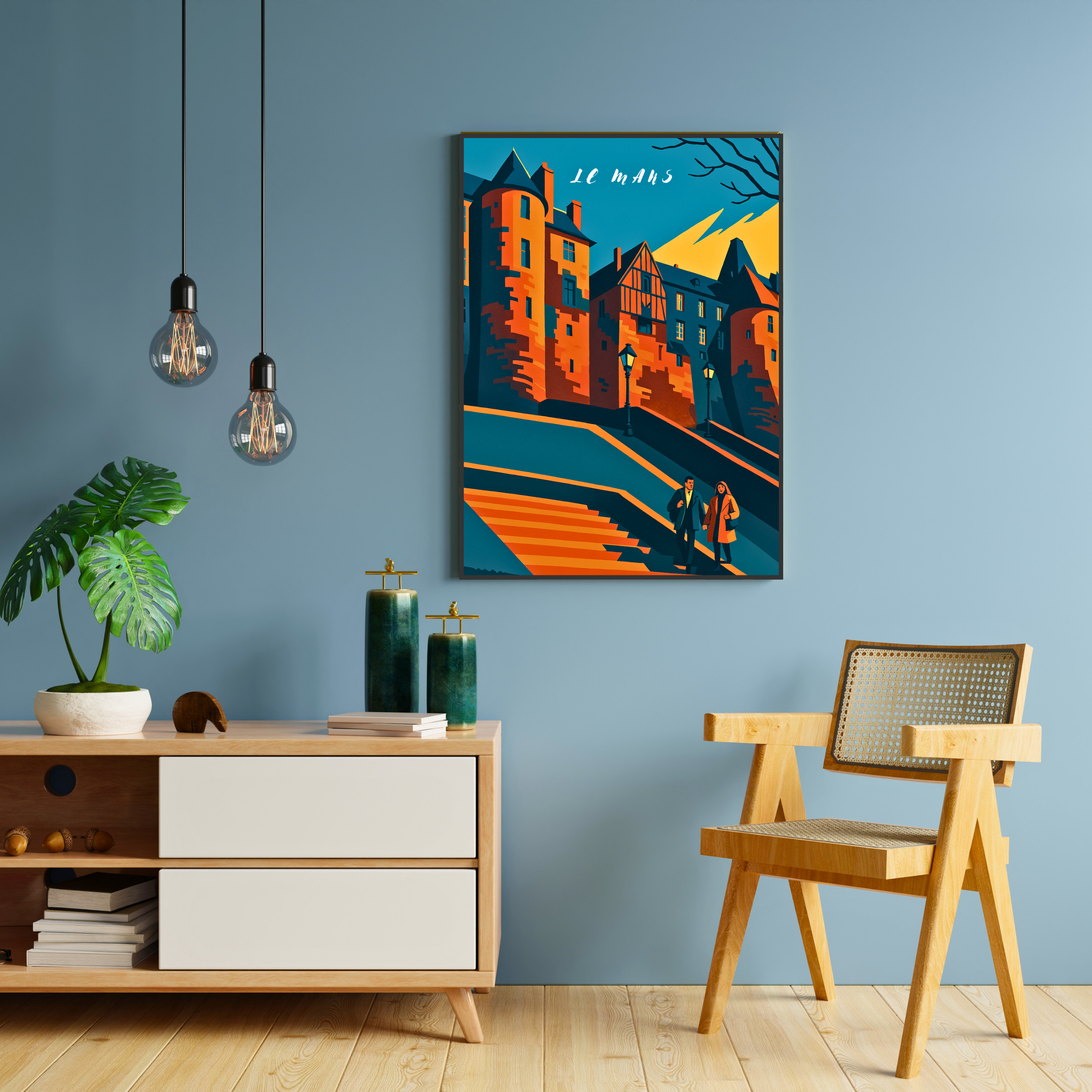 Affiche Le Mans – Cité Plantagenêt et légendes