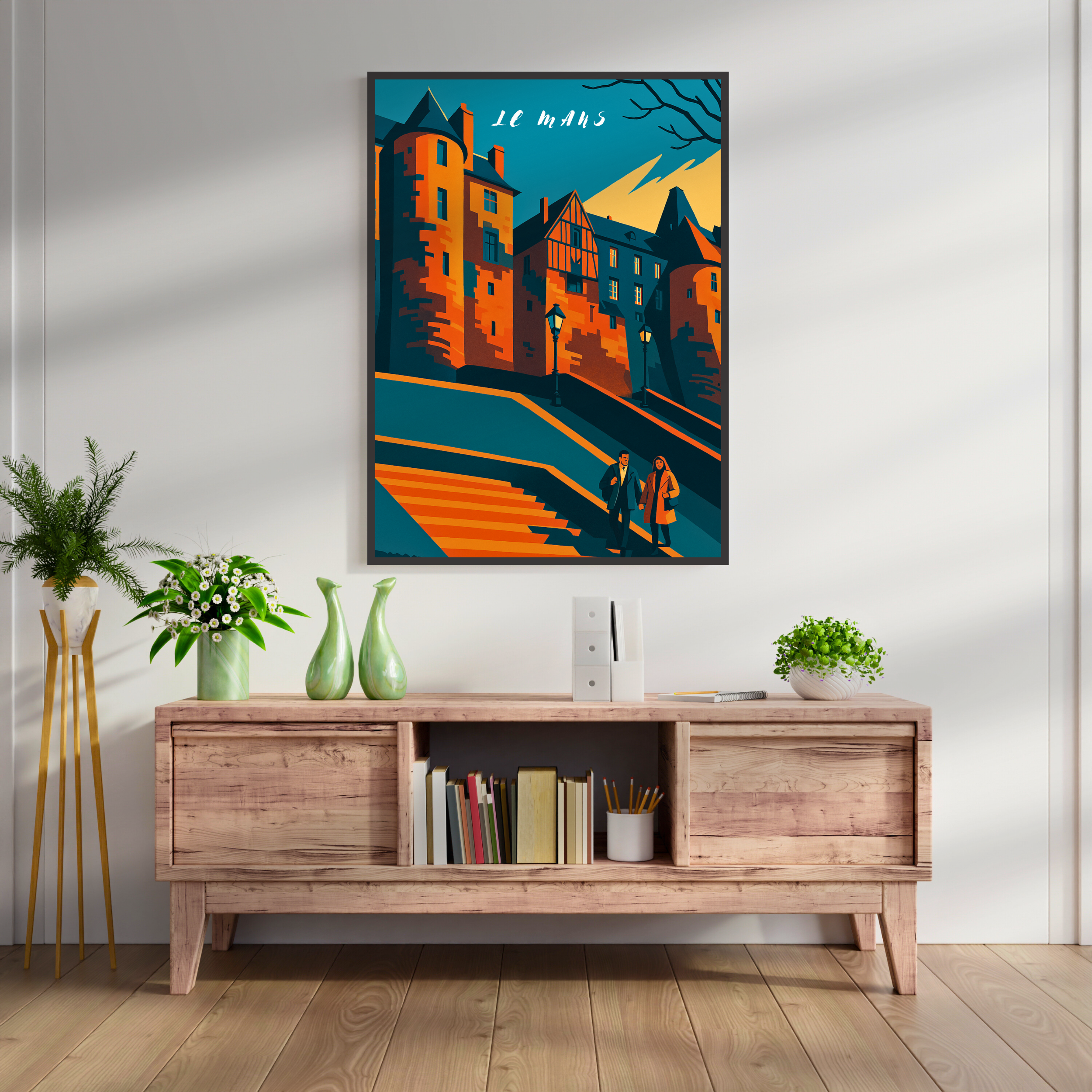 Affiche Le Mans – Cité Plantagenêt et légendes