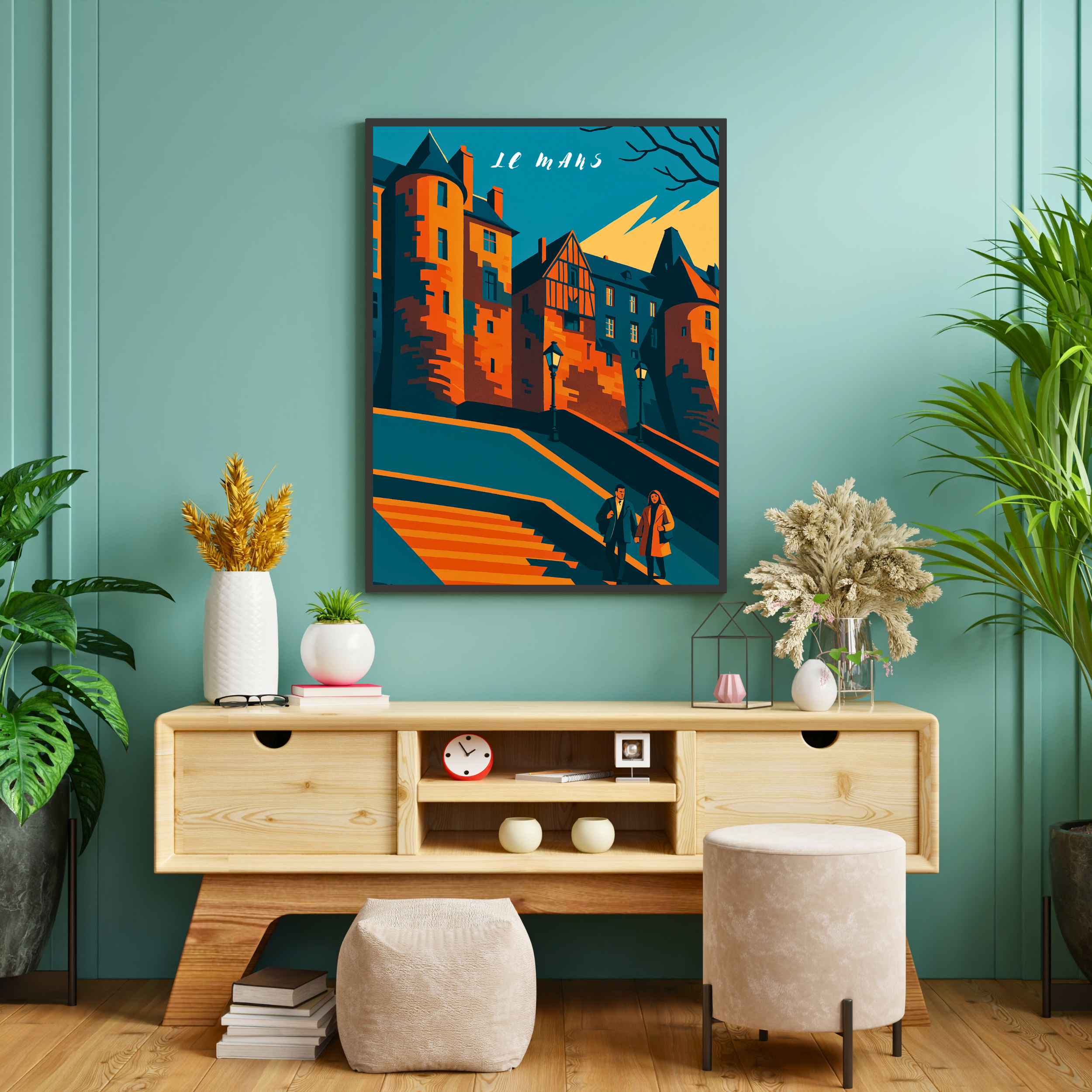 Affiche Le Mans – Cité Plantagenêt et légendes