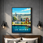 Affiche Le Havre – Poster déco ville au style moderne